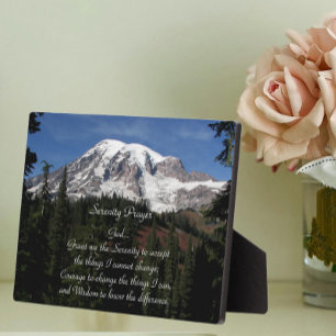 Inspiration Serenity Prayer Rainier Fotoplatte