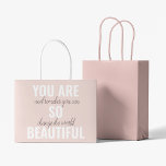Inspiration Sie sind so schöne positive Zitat Große Geschenktüte<br><div class="desc">Inspiration Sie sind so schöne positive Zitat</div>