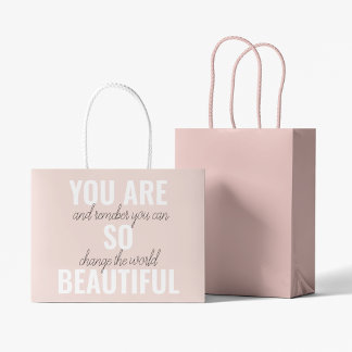 Inspiration Sie sind so schöne positive Zitat Große Geschenktüte