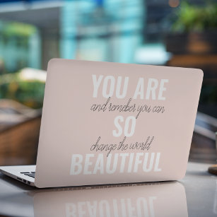 Inspiration Sie sind so schöne positive Zitat HP Laptop-Aufkleber