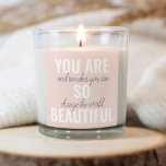 Inspiration Sie sind so schöne positive Zitat Quadratischer Aufkleber<br><div class="desc">Inspiration Sie sind so schöne positive Zitat</div>