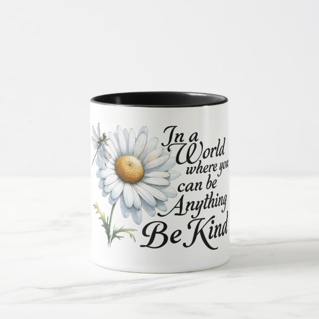 Inspiration Sonnenblumen sind freundlich Tasse (Zentrum)