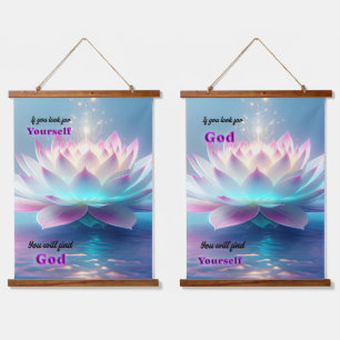 Inspiration Spirituelle Gottes Zitat Wand Kunst Wandteppich Mit Holzrahmen