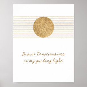 Inspiration Sprichwort Golden Sun Spirituelles Pos Poster