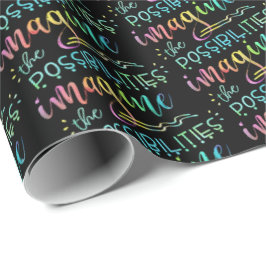 Inspiration Sprichwort STELLEN SIE SICH DIE MÖGLIC Geschenkpapier
