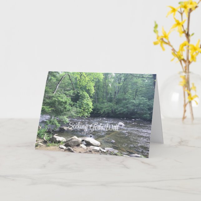 Inspiration, Suche nach Gottes Willen, Karte. Karte (Gelbe Blume)