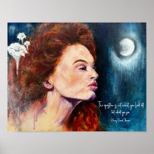 Inspiration und Blumenkunst Poster