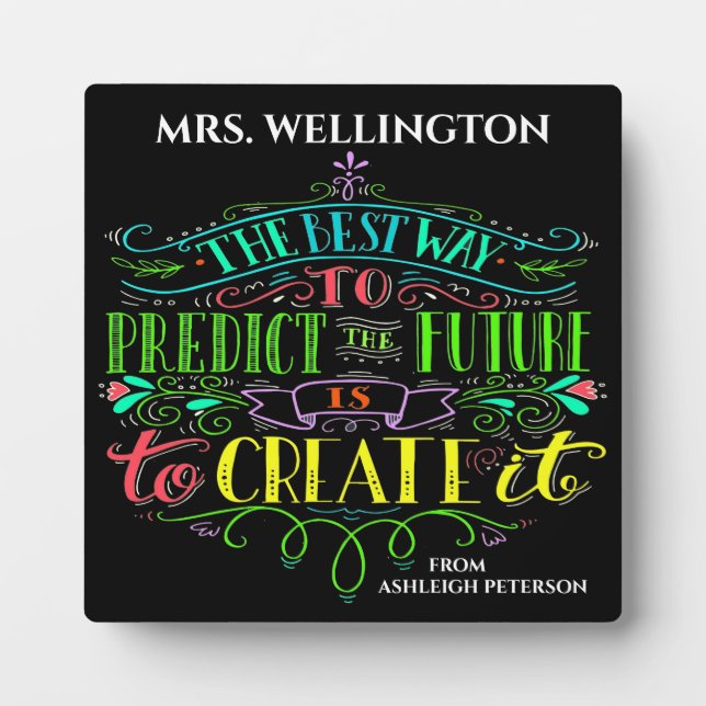 Inspiration und Motivation Fotoplatte (Vorderseite)