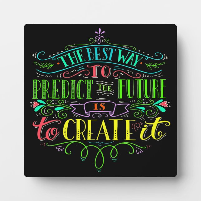 Inspiration und Motivation Fotoplatte (Vorderseite)