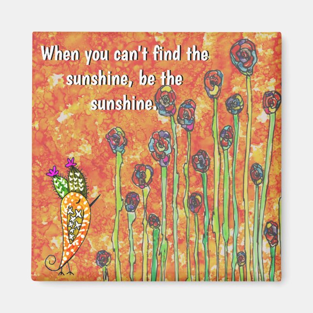 Inspiration und Motivierend Wordmagazin Magnet (Vorne)