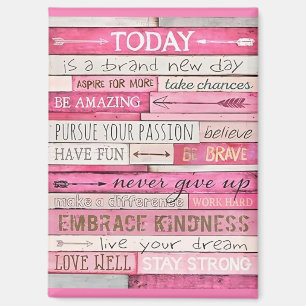 Inspiration und Motivierend Wörterbuch Magnet