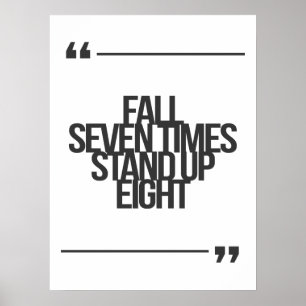 Inspiration und motivierend Zitat Poster