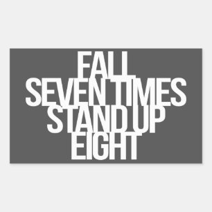 Inspiration und motivierend Zitat Rechteckiger Aufkleber