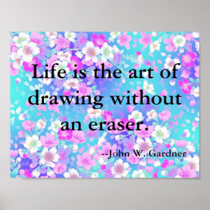 Inspiration und Motivierend Zitat zum Leben Poster