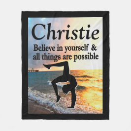 INSPIRATION UND PERSONALISIERTE GYMNASTIK FLEECEDECKE