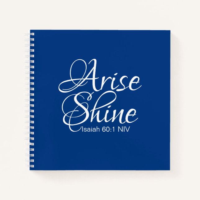 Inspiration und Shine Faith New Year Notizbuch (Vorderseite)
