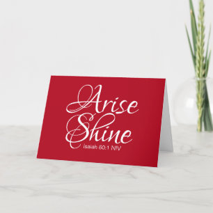 Inspiration und Shine Faith Weihnachtskarte Feiertagskarte