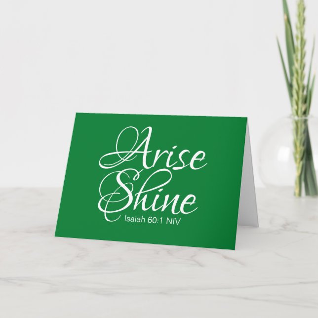Inspiration und Shine Faith Weihnachtskarte Karte (Vorderseite)