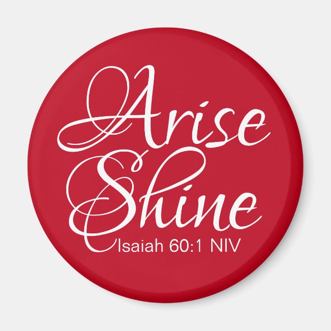 Inspiration und Shine Faith Weihnachtsrot Magnet (Vorne)
