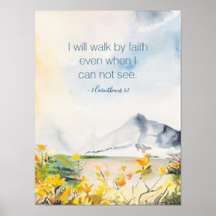 Inspiration und Spirituelle Watercolor-Wanddekor Poster