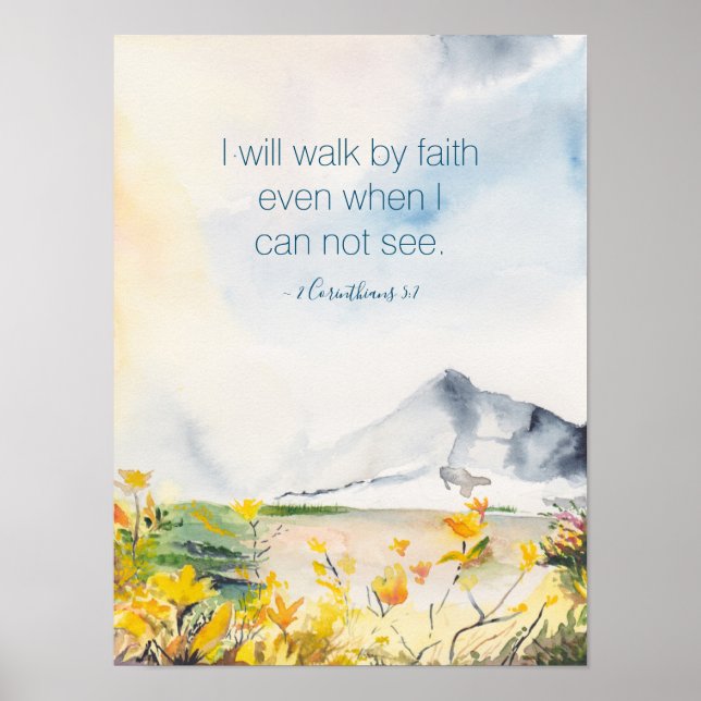 Inspiration und Spirituelle Watercolor-Wanddekor Poster (Vorne)