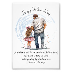 Inspiration und Vater-Aquarellbild Fotodruck