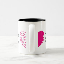 Inspiration und Zuneigung Zweifarbige Tasse