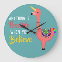 Inspiration Unicorn Flamingo Llama glauben Zitat