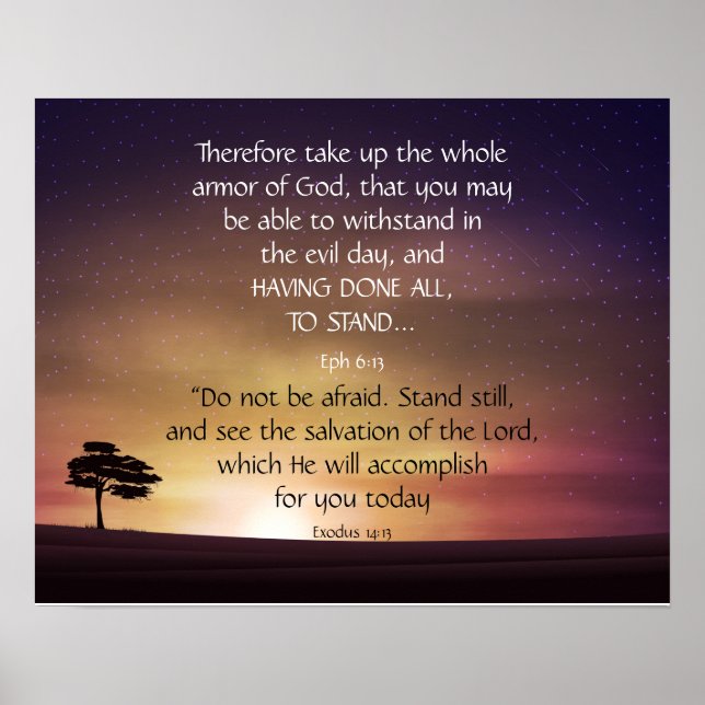 Inspiration-Upsting-Motivation Bibelschrift Poster (Vorne)