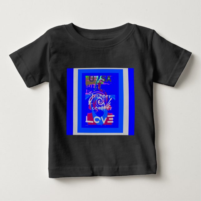 Inspiration USA Wir sind enger mit der Liebe zusam Baby T-shirt (Vorderseite)
