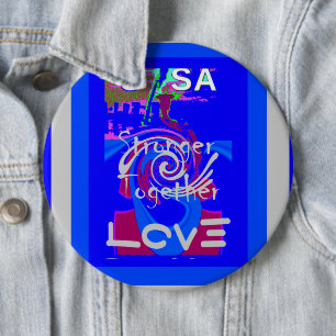 Inspiration USA Wir sind enger mit der Liebe zusam Button