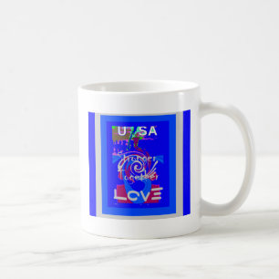 Inspiration USA Wir sind enger mit der Liebe zusam Tasse