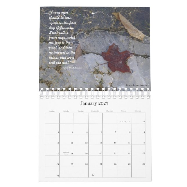 Inspiration vom Garten Kalender (Jan 2027)