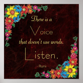 Inspiration von Rumi Poster