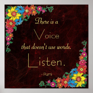 Inspiration von Rumi Poster