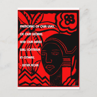Inspiration von Sister Rosa Postkarte