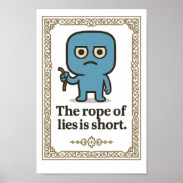 Inspiration Wall Art - Die Hoffnung der Lügen ist  Poster