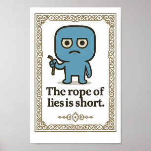 Inspiration Wall Art - Die Hoffnung der Lügen ist  Poster