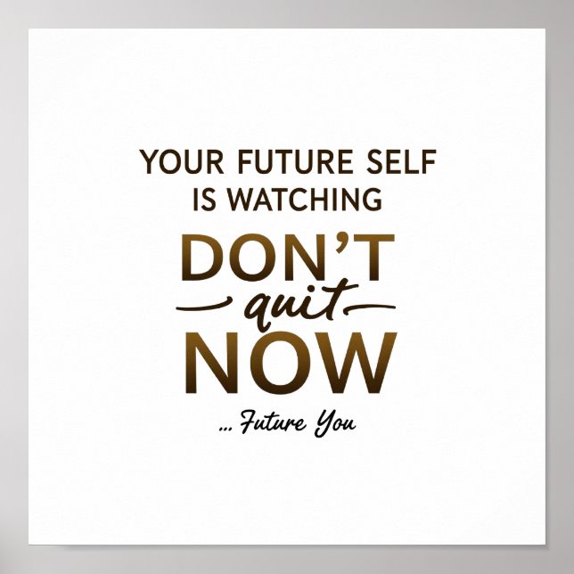 Inspiration Wall Art - Jetzt nicht zitieren - Fu Poster (Vorne)