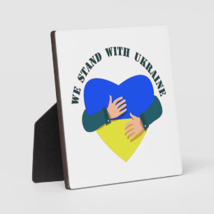 Inspiration: Wir stehen mit der Ukraine Fotoplatte