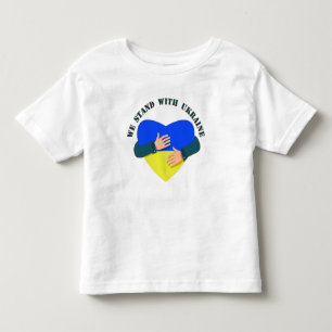 Inspiration: Wir stehen mit der Ukraine Kleinkind T-shirt