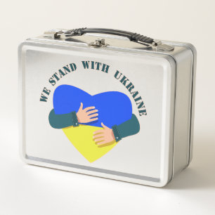 Inspiration: Wir stehen mit der Ukraine Metall Brotdose
