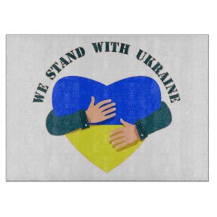 Inspiration: Wir stehen mit der Ukraine Schneidebrett