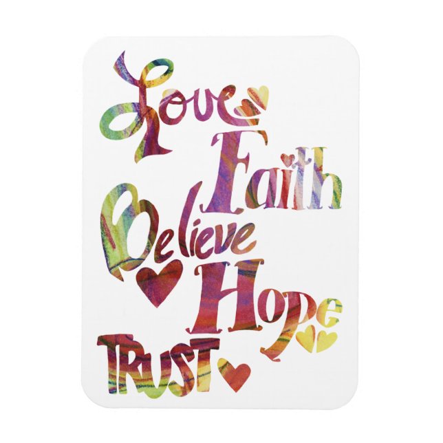 Inspiration Word Collage Magnet (Vertikal)