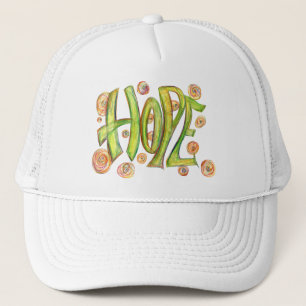 Inspiration Word Hope Art Hat Truckerkappe