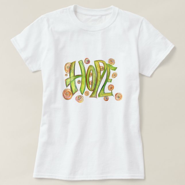 Inspiration Word Hope Art Shirt (Design vorne)