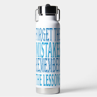Inspiration Words "forget the mistakes" Tumbler Trinkflasche