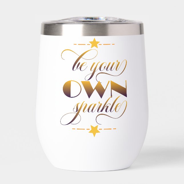 Inspiration Worte "sein Sie selbst funkeln" Tumble (Vorderseite)