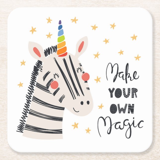 Inspiration Zebri-Mais Rechteckiger Pappuntersetzer (Vorderseite)