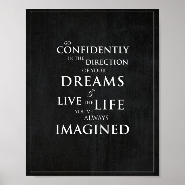 Inspiration Zitat 8 "x10" Kunstdrucke Poster (Vorne)